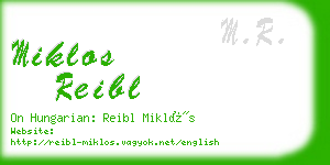 miklos reibl business card